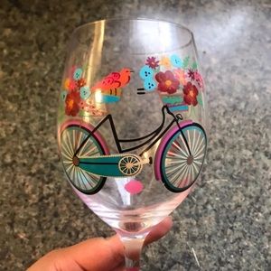 Bike Wine Glass